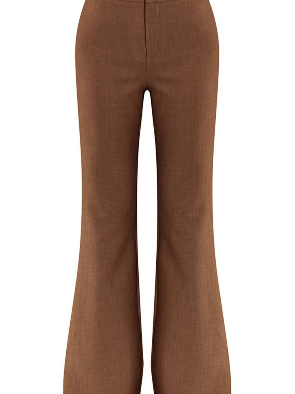 PLT Label Dark Sage Tailored Flared Leg Trousers - Picture 4 of 6